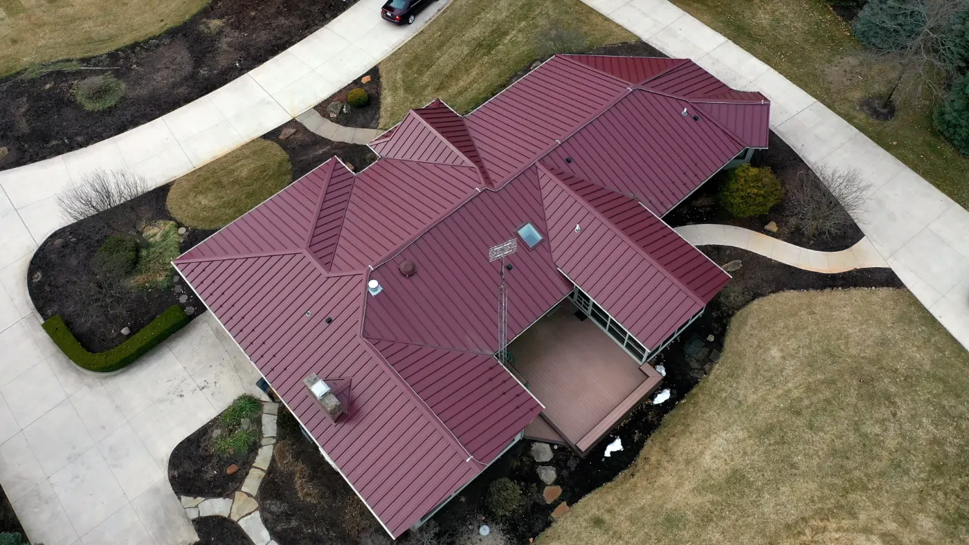 Storm damage documentation on a Alexandria commercial building