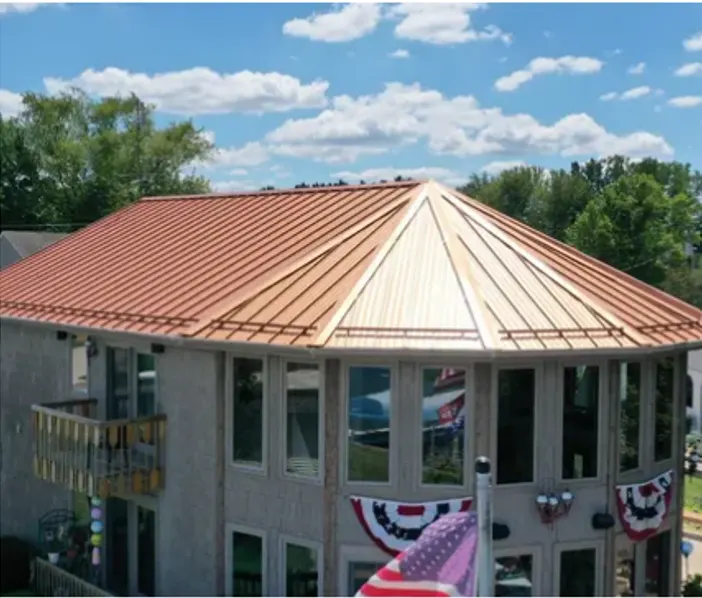 Tarping and dry-in on a Alexandria commercial roof